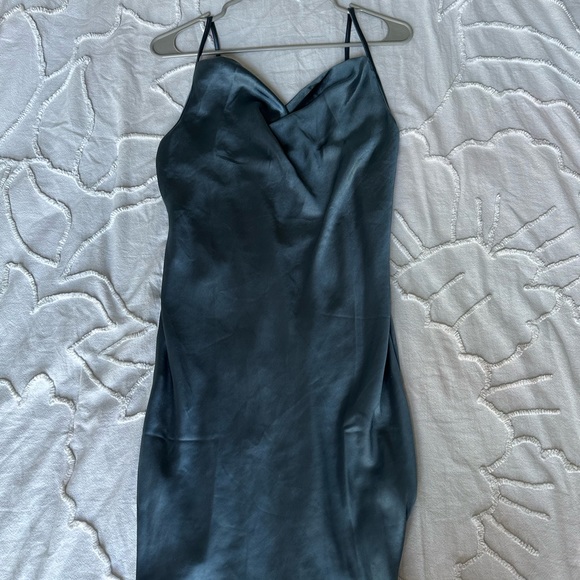 Motel Rocks cowl neck blue mini dress (S) - Picture 7 of 8